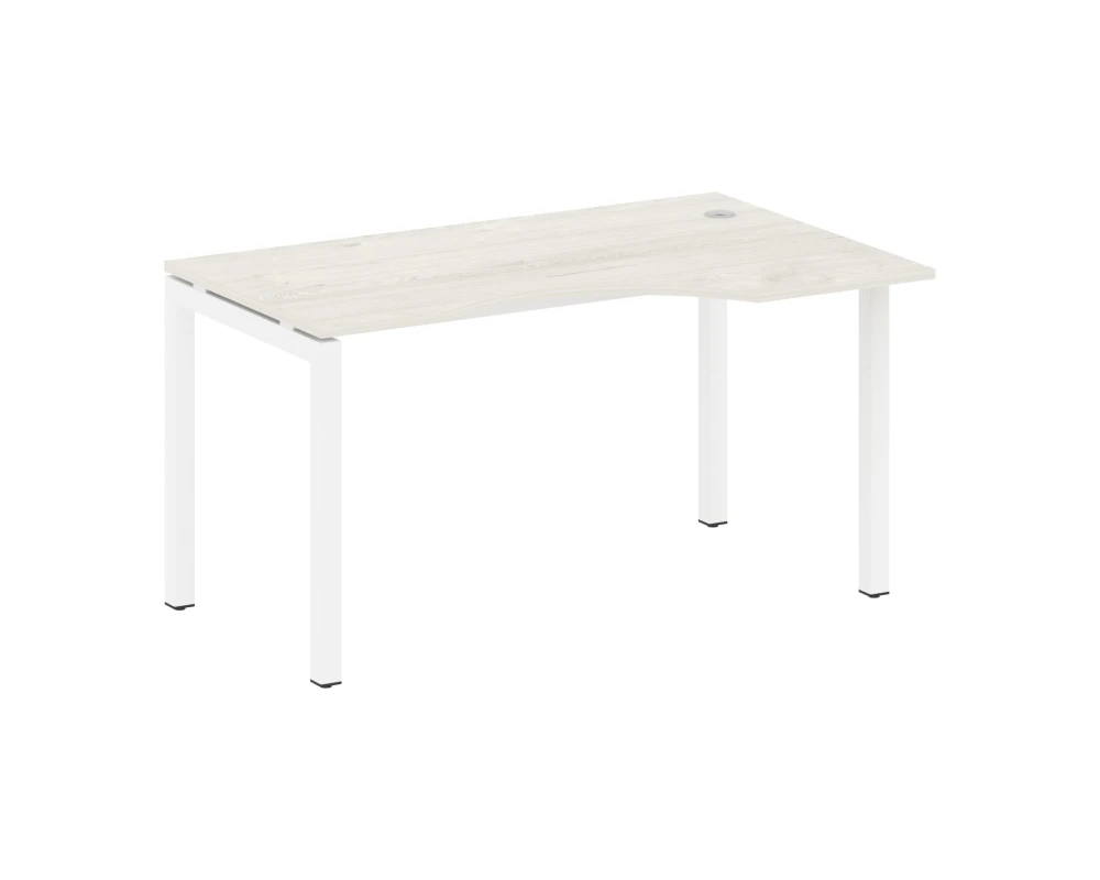 Стол криволинейный правый на П-образном м/к 1400x900x750 Метал Систем Куатро 5x5 / Metal System Quattro 5x5