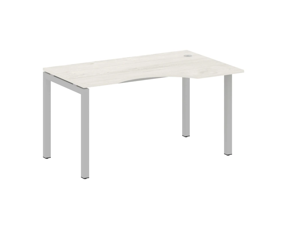 Стол криволинейный правый на П-образном м/к 1400x900x750 Метал Систем Куатро 5x5 / Metal System Quattro 5x5