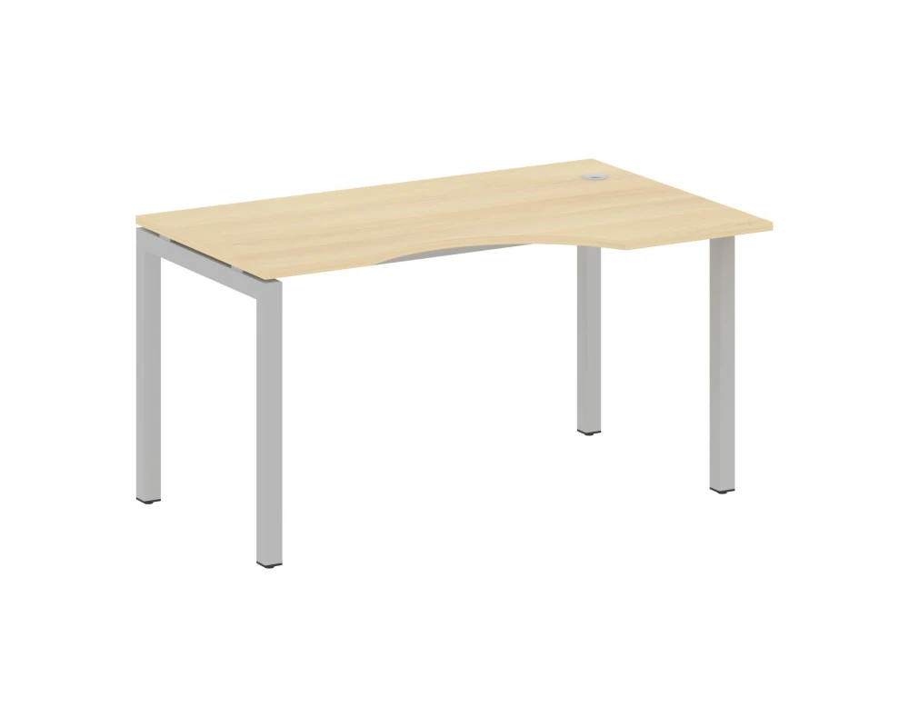 Стол криволинейный правый на П-образном м/к 1400x900x750 Метал Систем Куатро 5x5 / Metal System Quattro 5x5