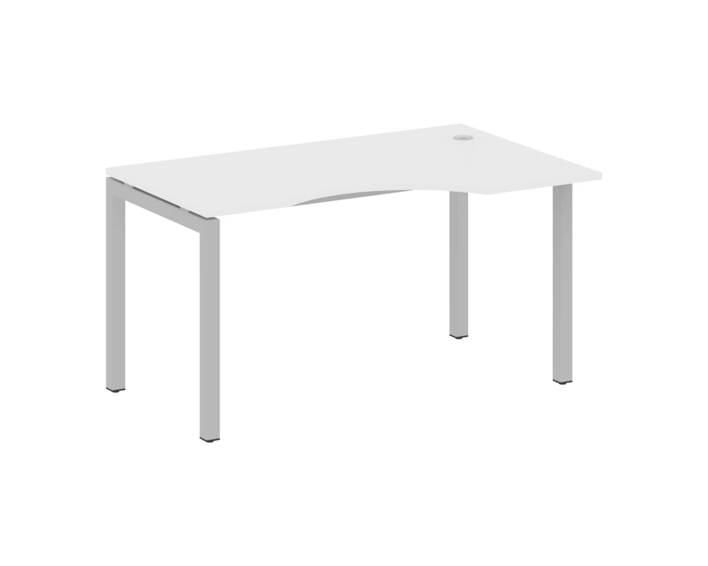 Стол криволинейный правый на П-образном м/к 1400x900x750 Метал Систем Куатро 5x5 / Metal System Quattro 5x5