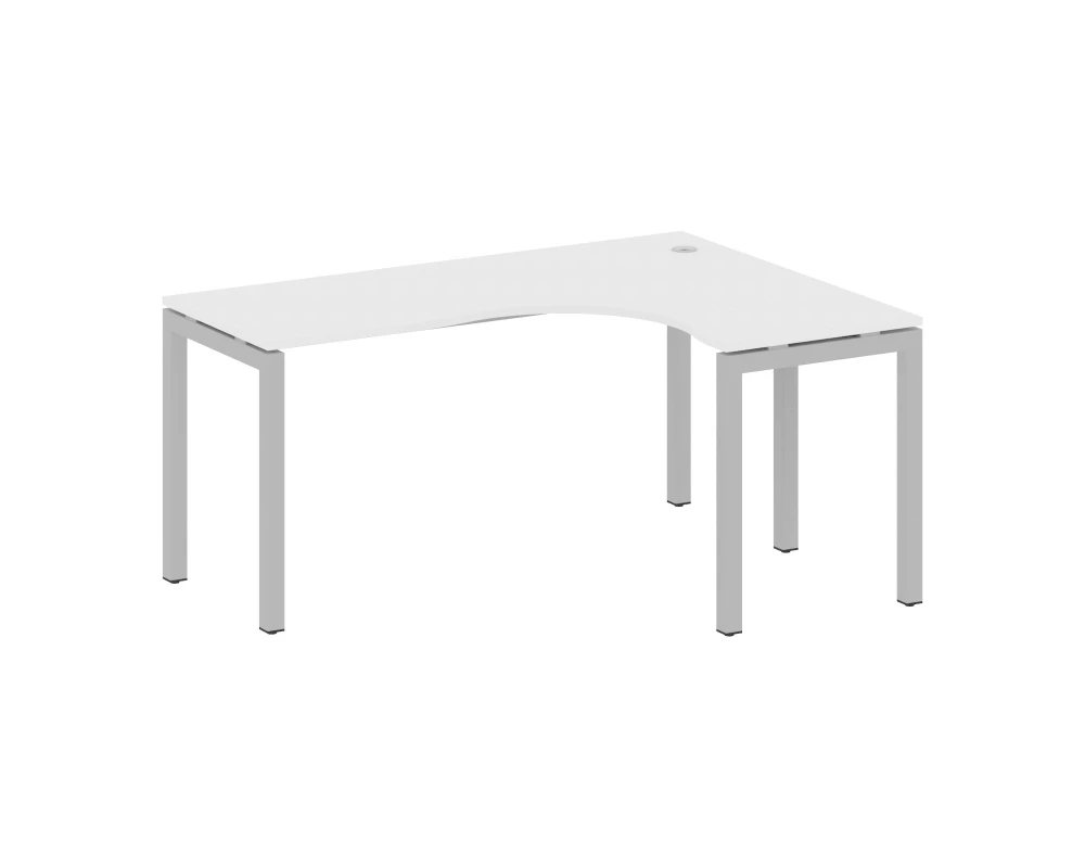 Стол криволинейный правый на П-образном м/к 1600x1200x750 Метал Систем Куатро 5x5 / Metal System Quattro 5x5