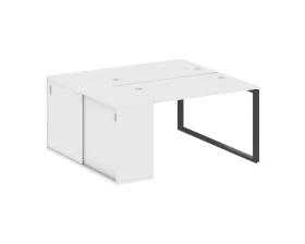 Рабочая станция с шкафом-купе на О-образном м/к 1610x1475x750 Метал Систем / Metal System images