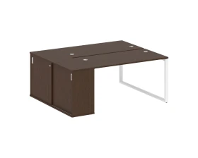 Рабочая станция с шкафом-купе на О-образном м/к 1810x1475x750 Метал Систем / Metal System images
