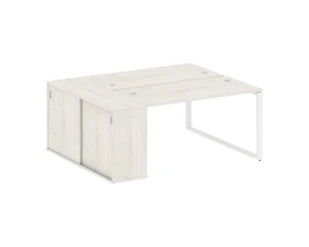 Рабочая станция с шкафом-купе на О-образном м/к 1810x1475x750 Метал Систем / Metal System images