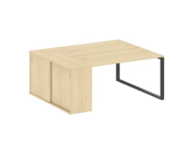 Рабочая станция с шкафом-купе на О-образном м/к 1810x1475x750 Метал Систем / Metal System images