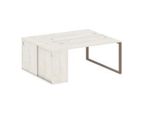 Рабочая станция с шкафом-купе на О-образном м/к 1810x1475x750 Метал Систем / Metal System images