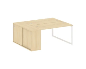 Рабочая станция с шкафом-купе на О-образном м/к 1810x1475x750 Метал Систем / Metal System images