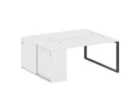 Рабочая станция с шкафом-купе на О-образном м/к 1810x1475x750 Метал Систем / Metal System images