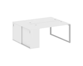 Рабочая станция с шкафом-купе на О-образном м/к 1810x1475x750 Метал Систем / Metal System images