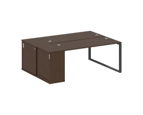 Рабочая станция с шкафом-купе на О-образном м/к 2010x1475x750 Метал Систем / Metal System images