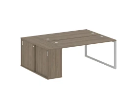 Рабочая станция с шкафом-купе на О-образном м/к 2010x1475x750 Метал Систем / Metal System images