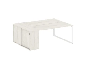 Рабочая станция с шкафом-купе на О-образном м/к 2010x1475x750 Метал Систем / Metal System images