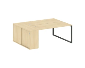 Рабочая станция с шкафом-купе на О-образном м/к 2010x1475x750 Метал Систем / Metal System images