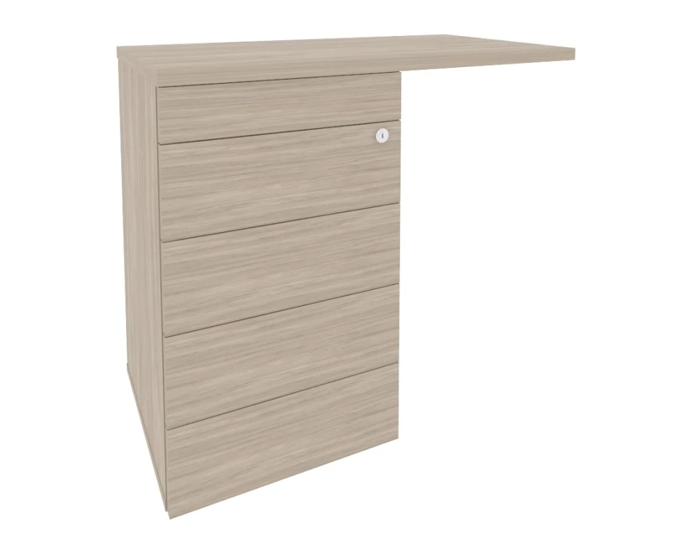 Тумба приставная (TIP-ON) (универсальная л/пр) 842x460x750 Оникс Директ / Onix Direct