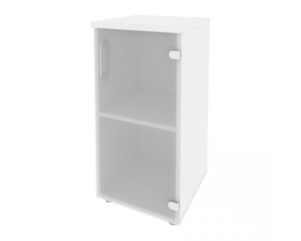 Шкаф низкий узкий правый (1 низкий фасад стекло) 400x420x823 Оникс / Onix