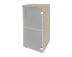 Шкаф низкий узкий правый (1 низкий фасад стекло) 400x420x823 Оникс / Onix images