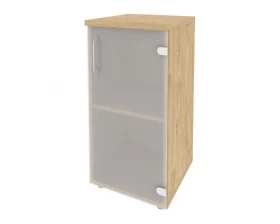 Шкаф низкий узкий правый (1 низкий фасад стекло) 400x420x823 Оникс / Onix images