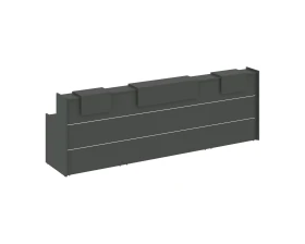 Ресепшн K-17 3590x766x1187 Оникс / Onix images