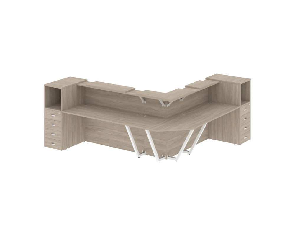 Ресепшн K-33 2607x3007x1187 Оникс / Onix