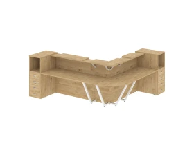 Ресепшн K-33 2607x3007x1187 Оникс / Onix images