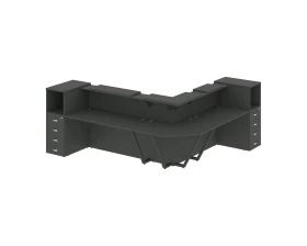 Ресепшн K-33 2607x3007x1187 Оникс / Onix images