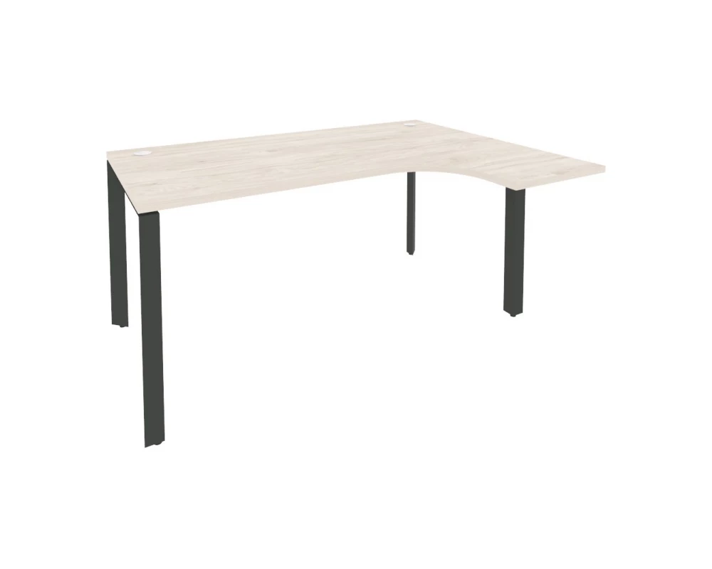 Стол эргономичный правый на П-образном м/к 1580x1180x750 (800/460) Оникс / Onix