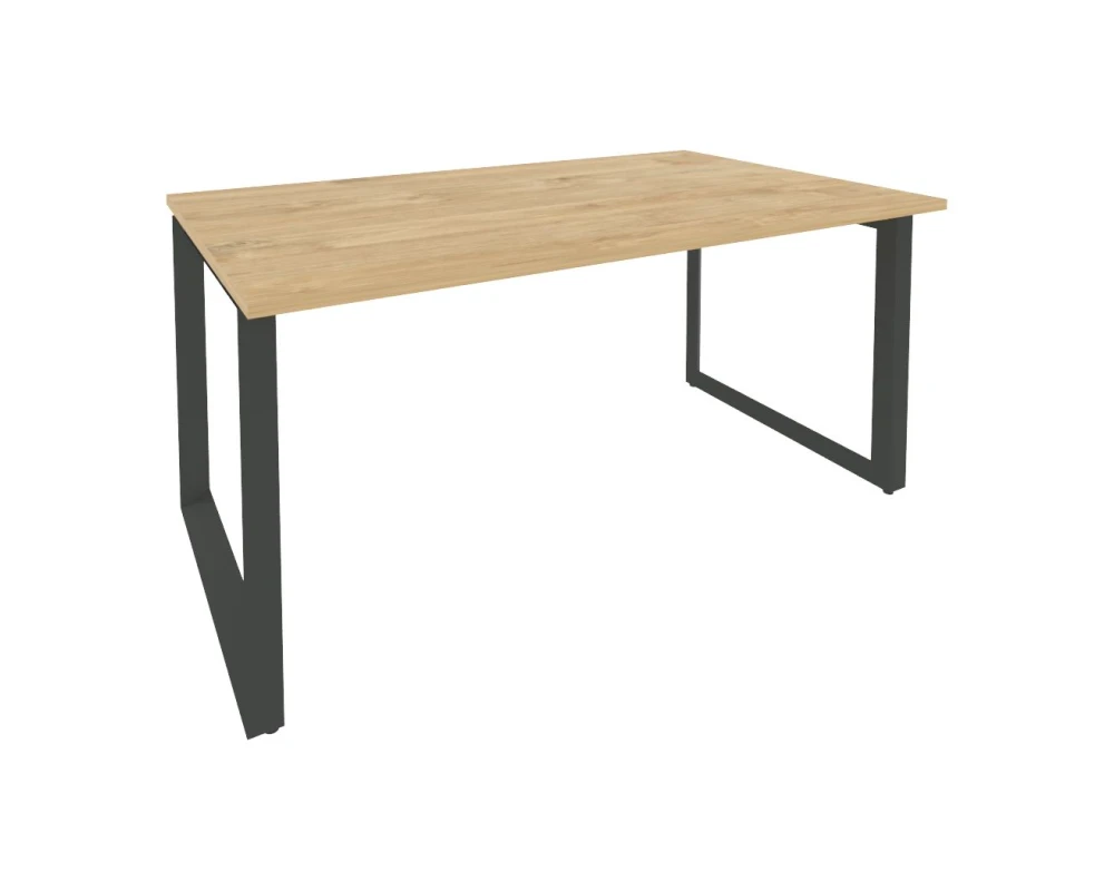 Стол переговорный (1 столешница) на О-образном м/к 1580x980x750 Оникс / Onix