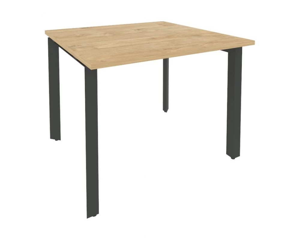 Стол переговорный (1 столешница) на П-образном м/к 980x980x750 Оникс / Onix