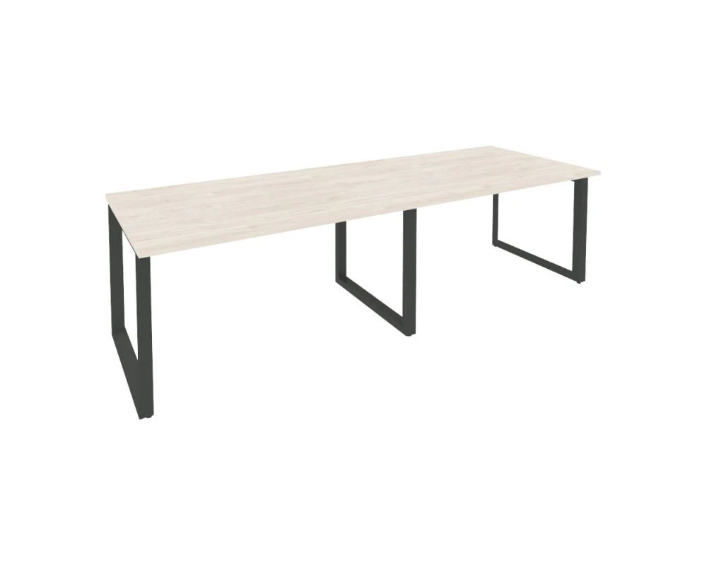 Стол переговорный (2 столешницы) на О-образном м/к 2760x980x750 Оникс / Onix