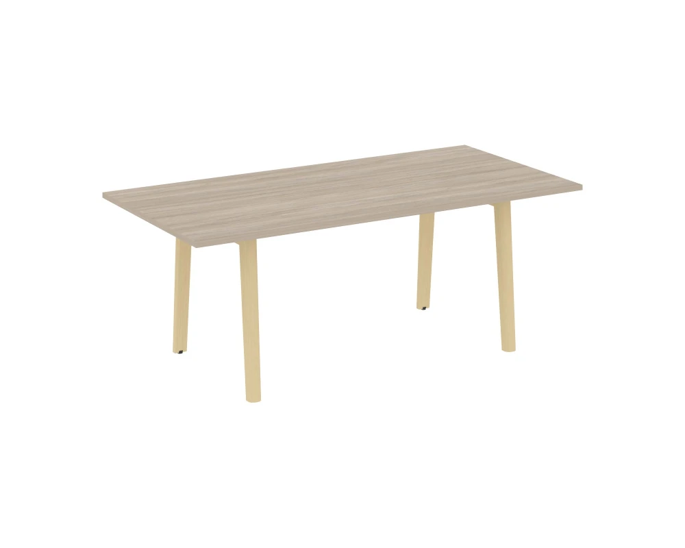 Стол переговорный, опоры - массив дерева 198x98x75 Оникс Вуд Директ / Onix Wood Direct