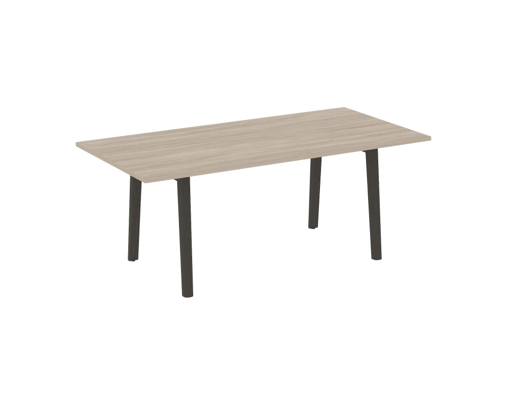 Стол переговорный, опоры - массив дерева 198x98x75 Оникс Вуд Директ / Onix Wood Direct