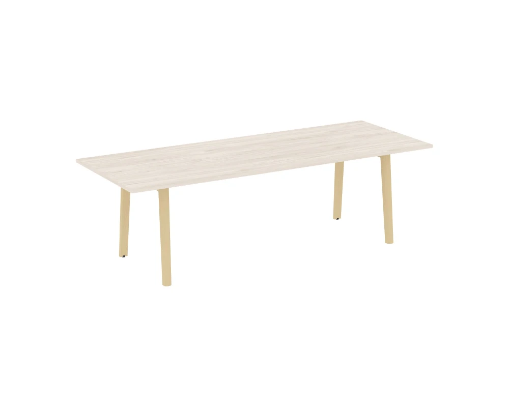 Стол переговорный, опоры - массив дерева 258x98x75 Оникс Вуд Директ / Onix Wood Direct