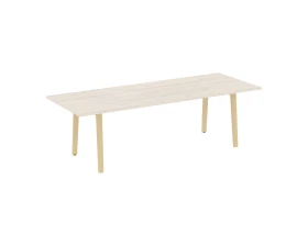 Стол переговорный, опоры - массив дерева 258x98x75 Оникс Вуд Директ / Onix Wood Direct images