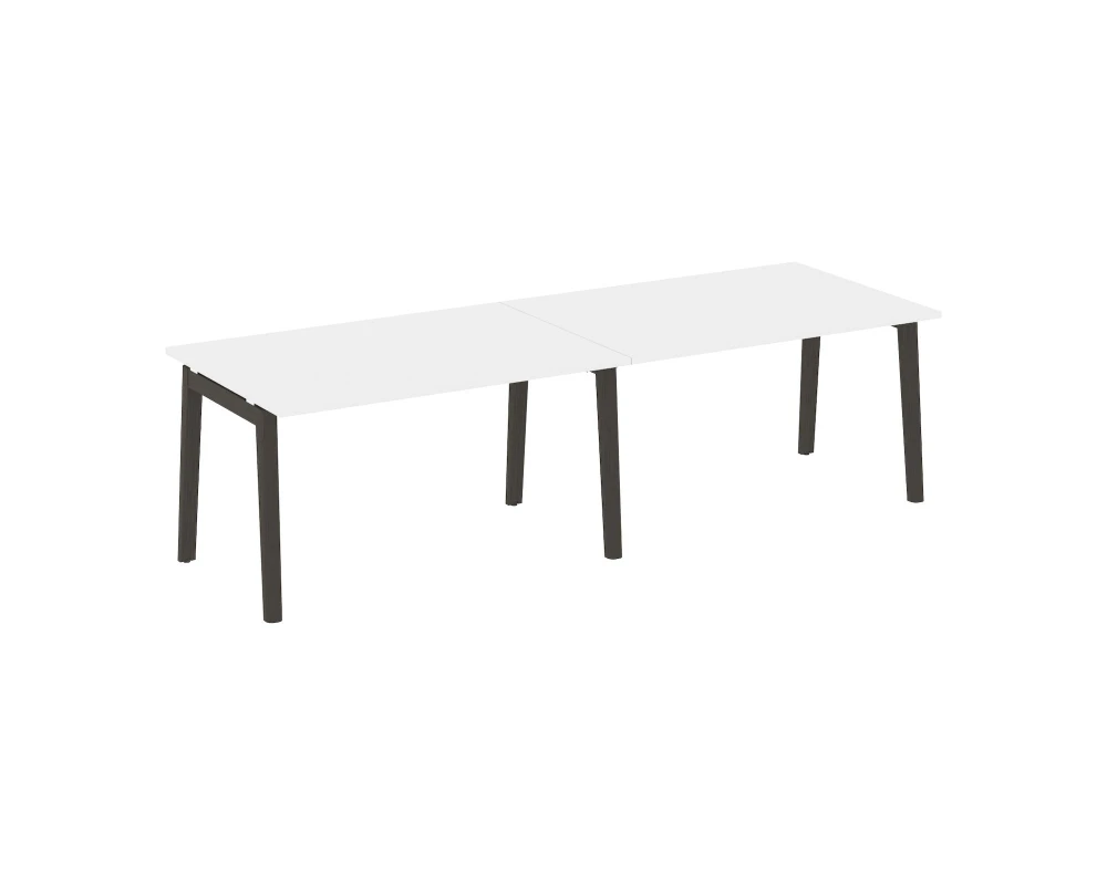 Стол переговорный (2 столешницы), опоры - массив дерева 276x98x75 Оникс Вуд / Onix Wood