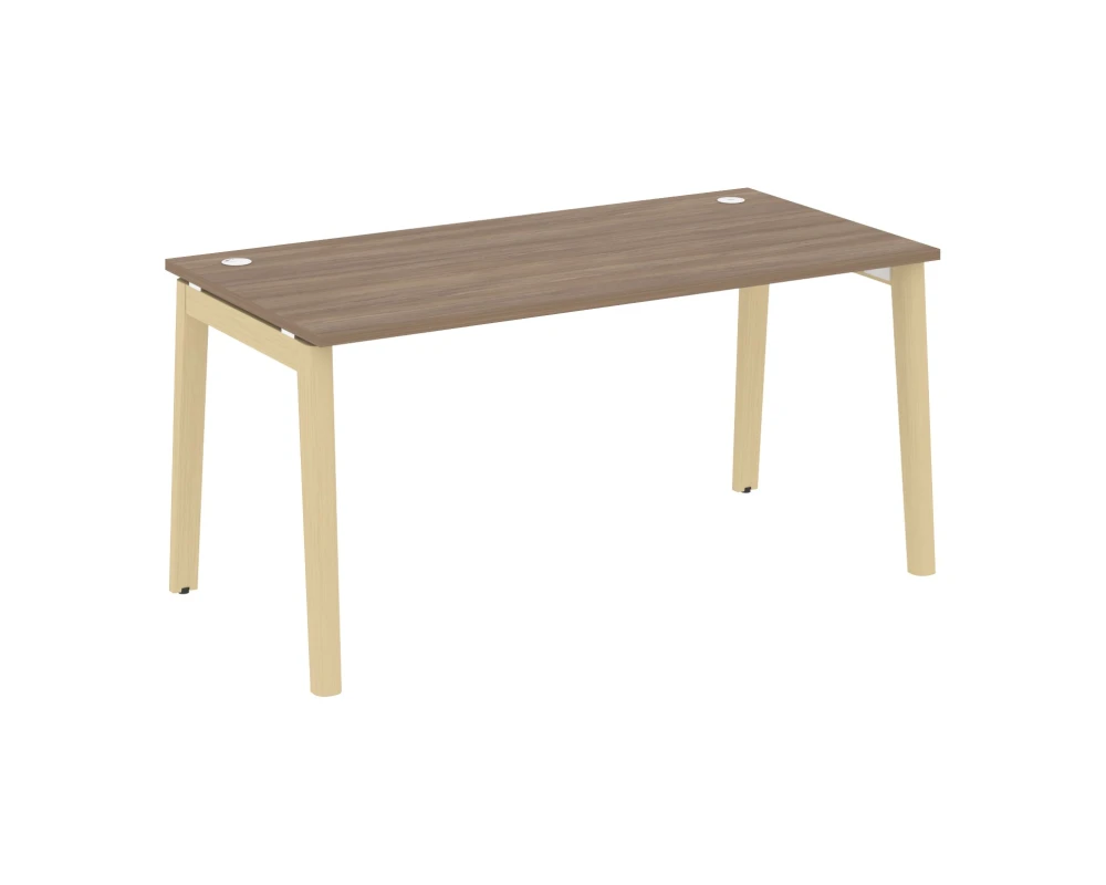 Стол письменный, опоры - массив дерева 158x80x75 Оникс Вуд / Onix Wood
