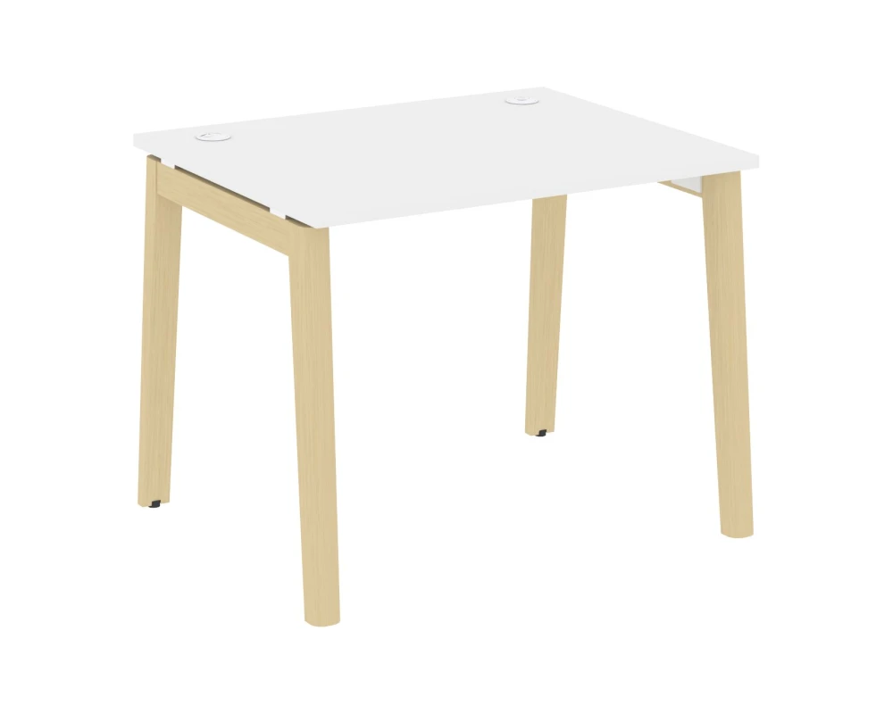 Стол письменный, опоры - массив дерева 98x80x75 Оникс Вуд / Onix Wood