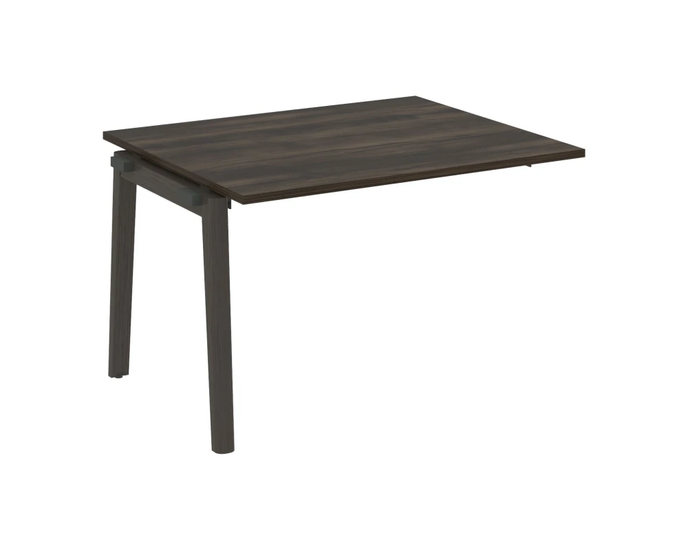 Проходной наборный элемент переговорного стола, опоры - массив дерева 118x98x75 Оникс Вуд / Onix Wood