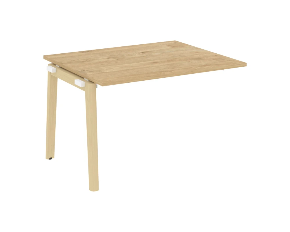 Проходной наборный элемент переговорного стола, опоры - массив дерева 118x98x75 Оникс Вуд / Onix Wood