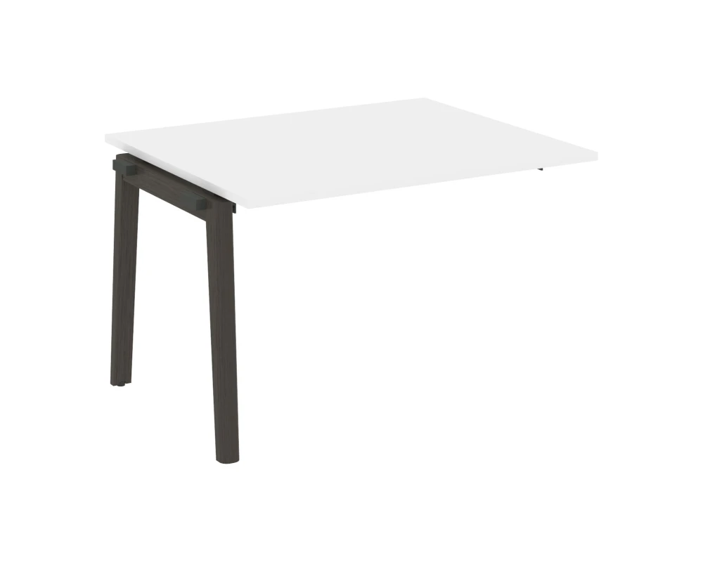 Проходной наборный элемент переговорного стола, опоры - массив дерева 118x98x75 Оникс Вуд / Onix Wood