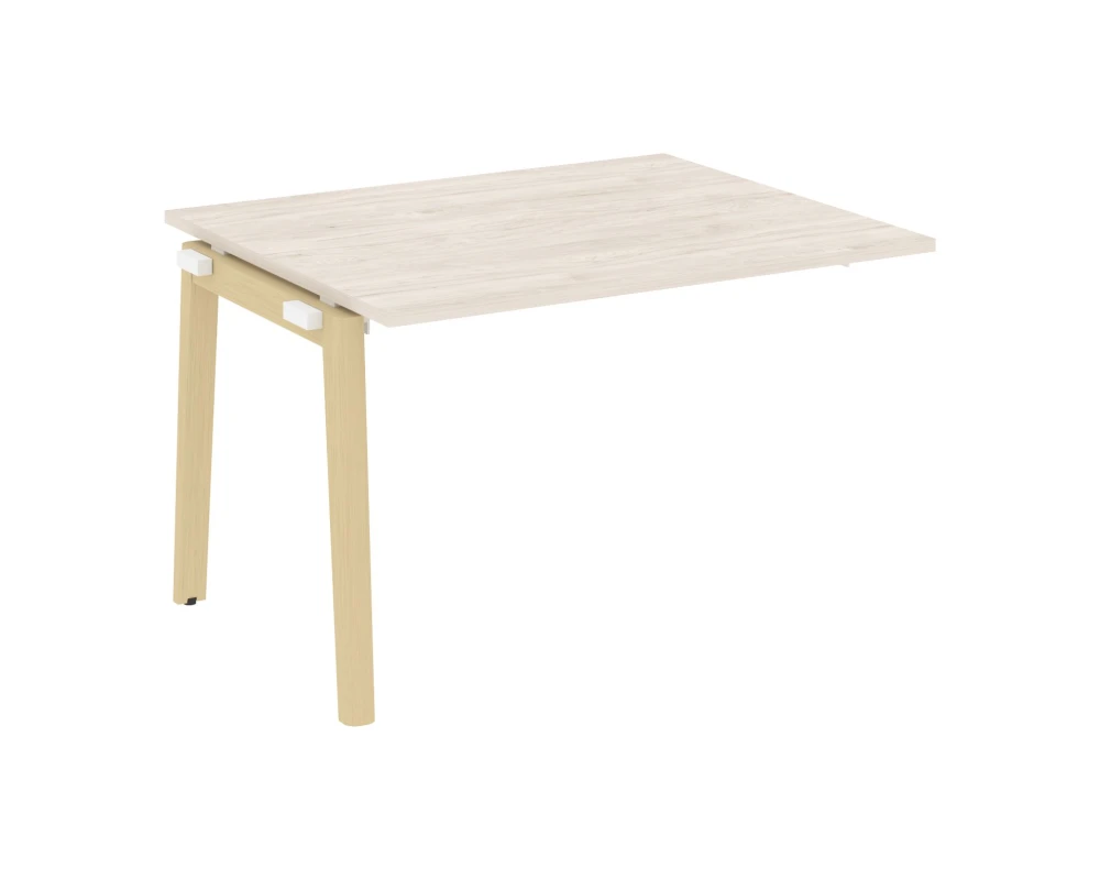 Проходной наборный элемент переговорного стола, опоры - массив дерева 118x98x75 Оникс Вуд / Onix Wood