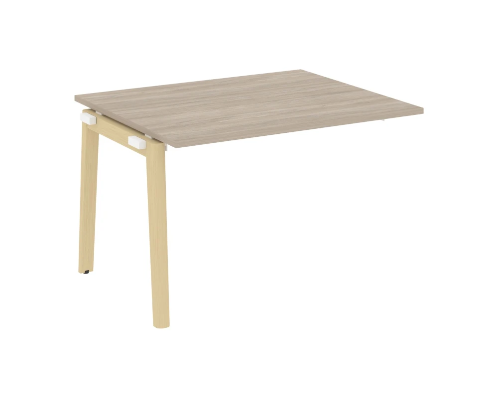 Проходной наборный элемент переговорного стола, опоры - массив дерева 118x98x75 Оникс Вуд / Onix Wood