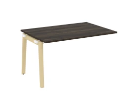 Проходной наборный элемент переговорного стола, опоры - массив дерева 138x98x75 Оникс Вуд / Onix Wood images