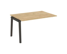 Проходной наборный элемент переговорного стола, опоры - массив дерева 138x98x75 Оникс Вуд / Onix Wood images