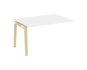 Проходной наборный элемент переговорного стола, опоры - массив дерева 138x98x75 Оникс Вуд / Onix Wood images