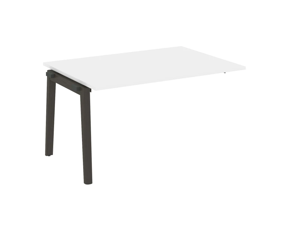 Проходной наборный элемент переговорного стола, опоры - массив дерева 138x98x75 Оникс Вуд / Onix Wood