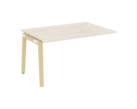 Проходной наборный элемент переговорного стола, опоры - массив дерева 138x98x75 Оникс Вуд / Onix Wood images