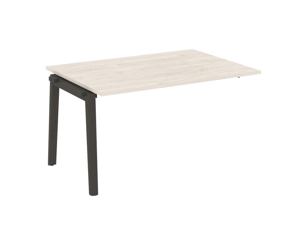 Проходной наборный элемент переговорного стола, опоры - массив дерева 138x98x75 Оникс Вуд / Onix Wood