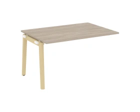 Проходной наборный элемент переговорного стола, опоры - массив дерева 138x98x75 Оникс Вуд / Onix Wood images