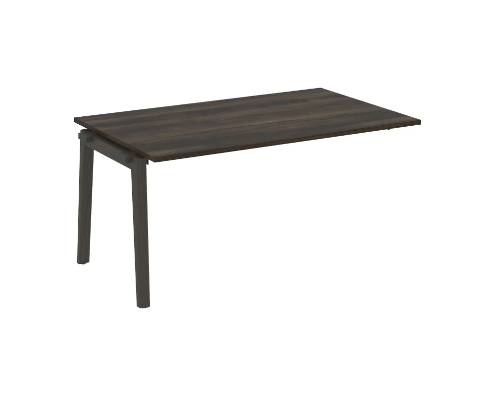 Проходной наборный элемент переговорного стола, опоры - массив дерева 158x98x75 Оникс Вуд / Onix Wood