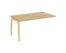 Проходной наборный элемент переговорного стола, опоры - массив дерева 158x98x75 Оникс Вуд / Onix Wood images